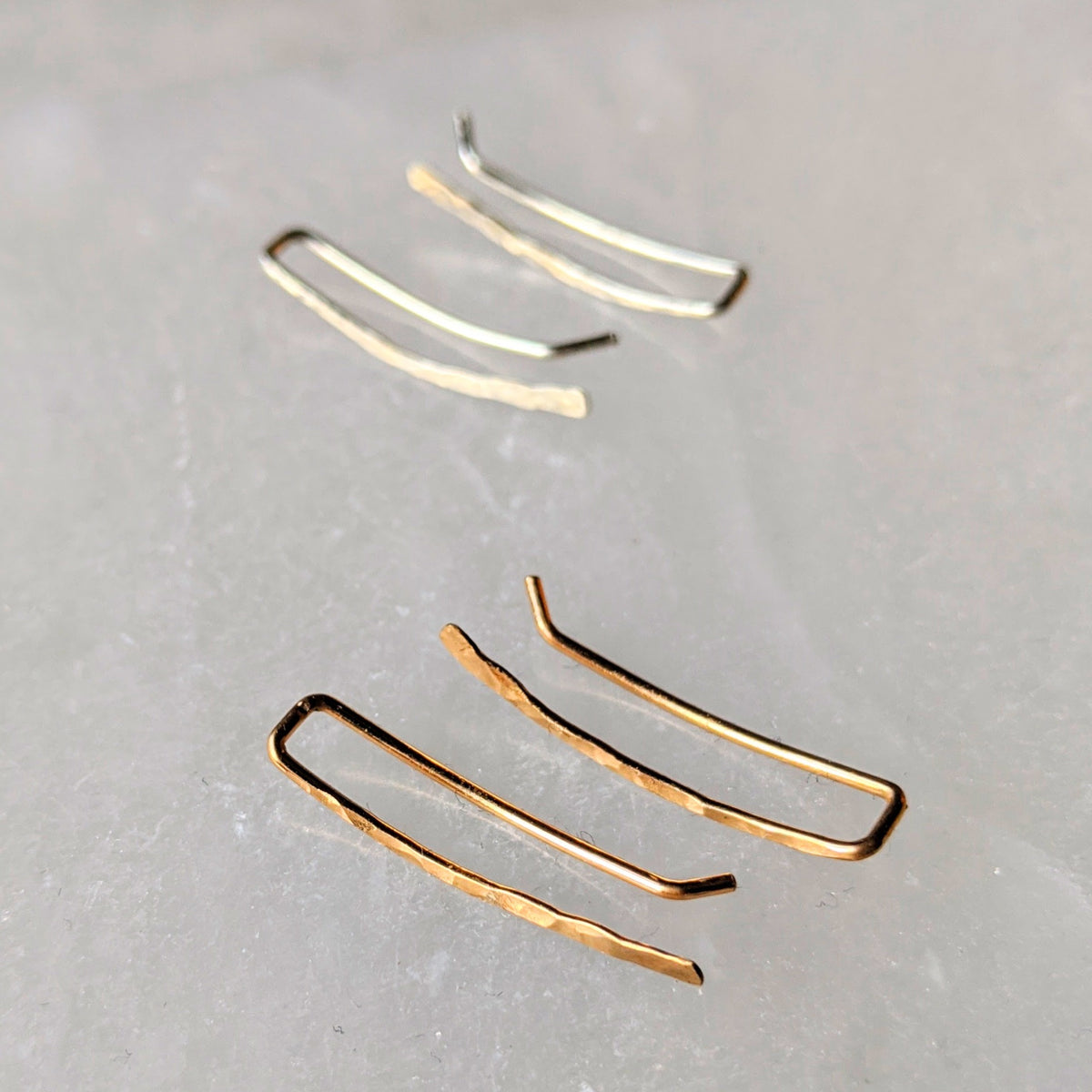 Grace climber earrings two pairs sterling silver 14k gold filled