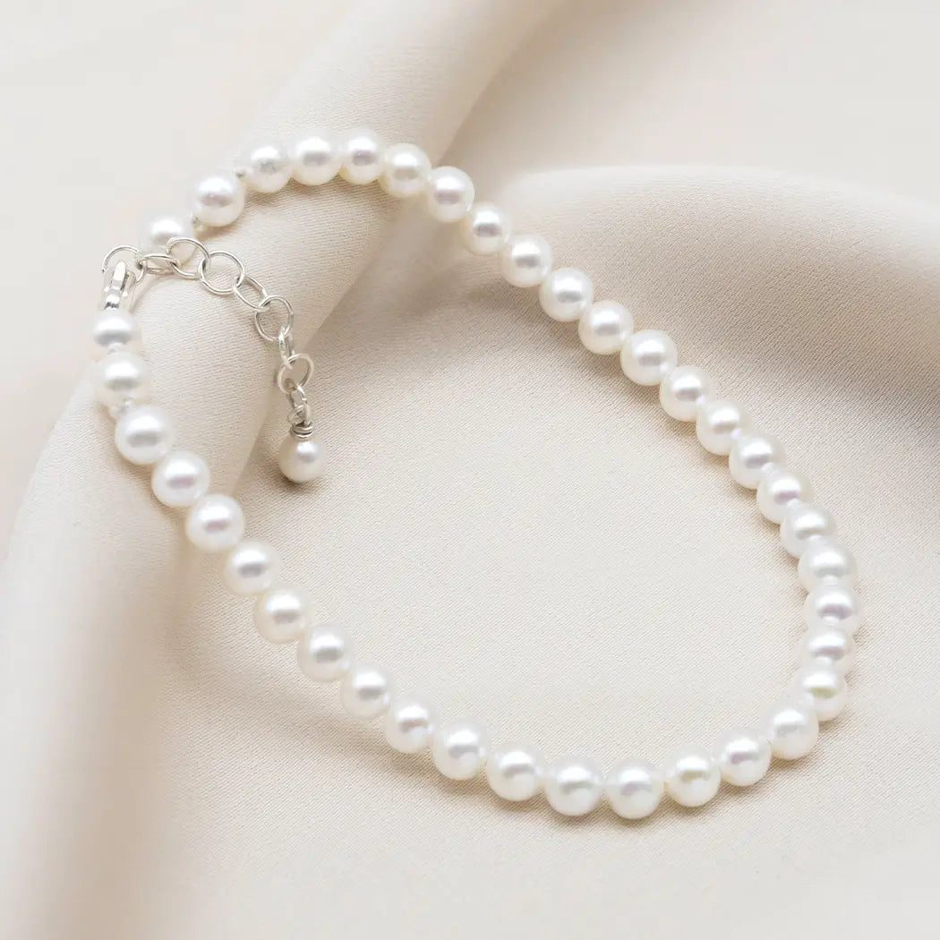 Classic Round Pearl Bracelet - Audrey