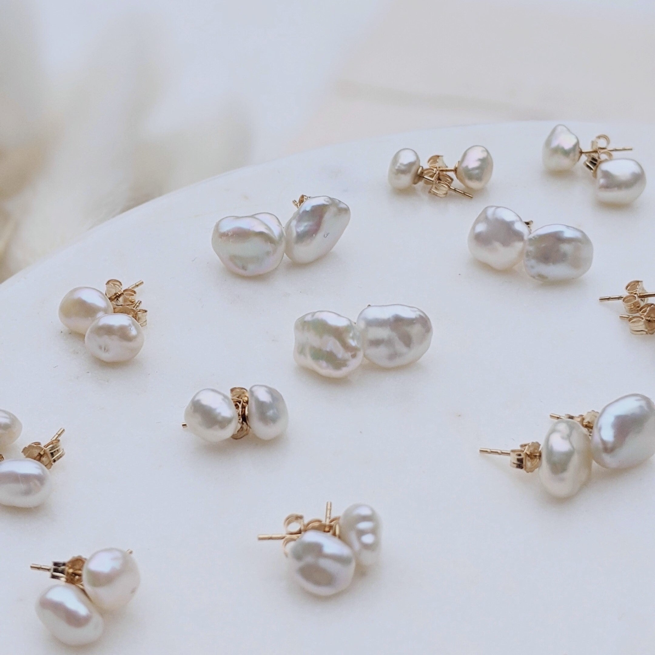 Pearl Stud Earrings