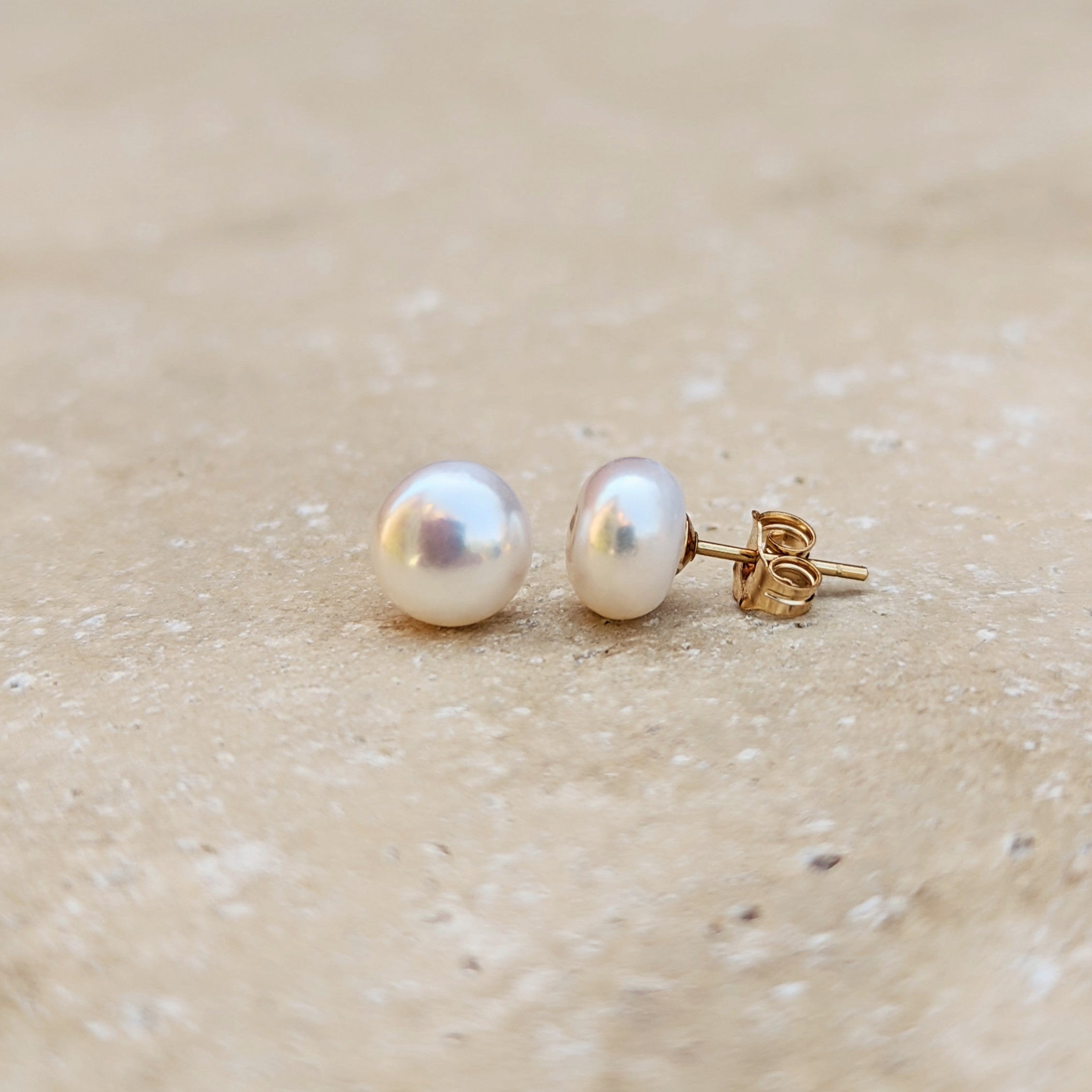 Eloise Pearl Stud Drop Earrings