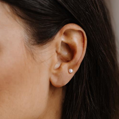 Mini Pearl Stud Earrings