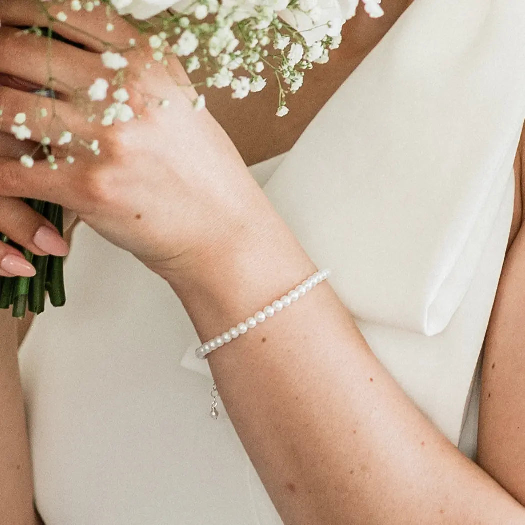 Classic Round Pearl Bracelet - Audrey