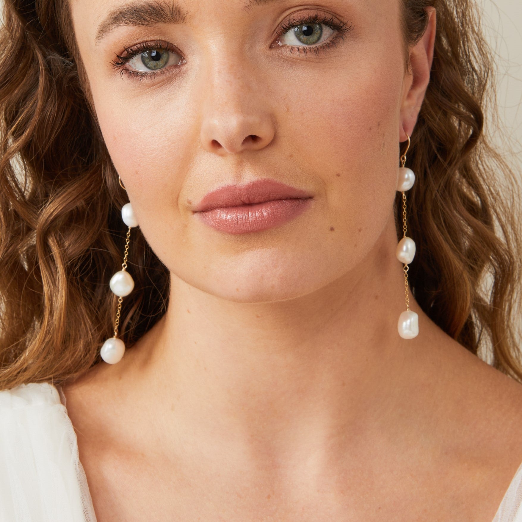 Savannah Pearl Statement Earrings for Brides