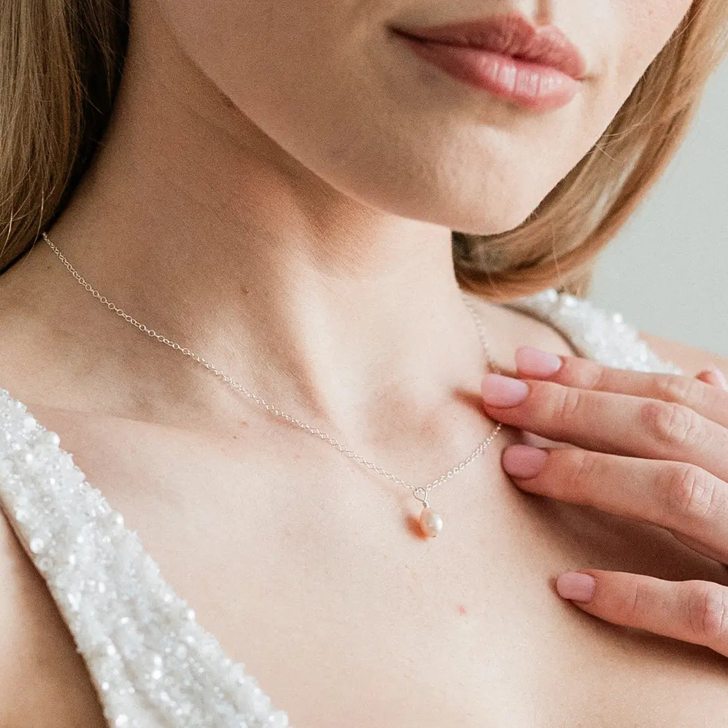 Mini Pink Pearl Necklace - Florence