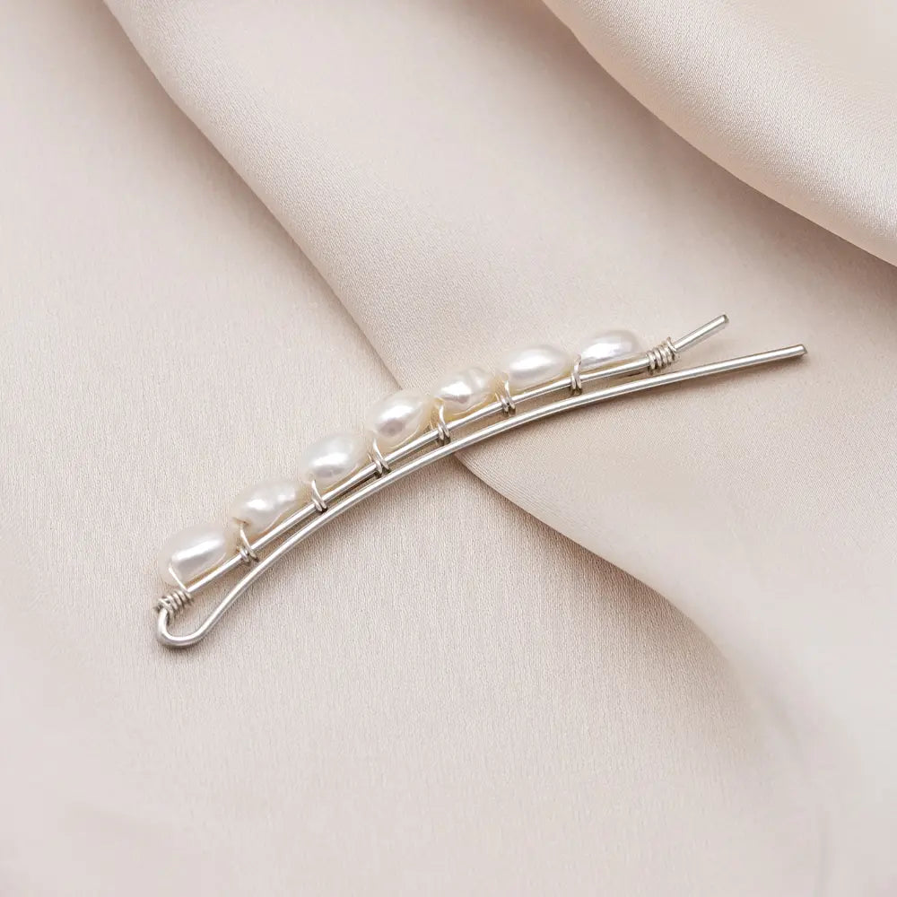 Alyssa Freshwater Pearl Hair Slide Short