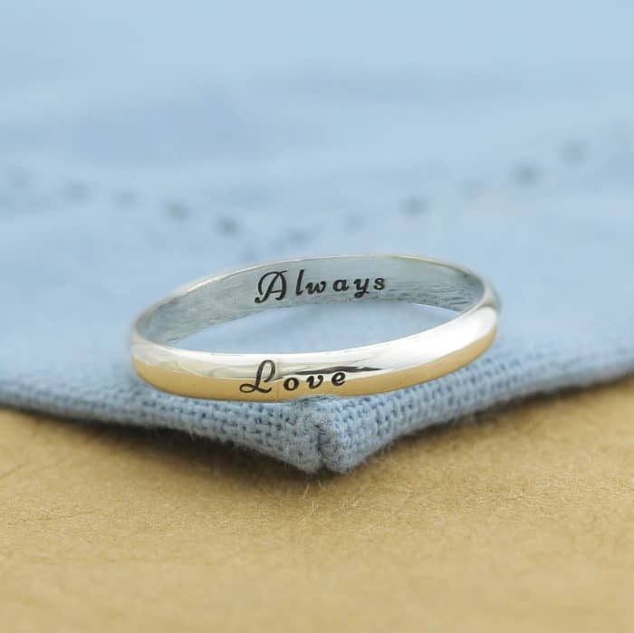 Sterling Silver Personalised Ring
